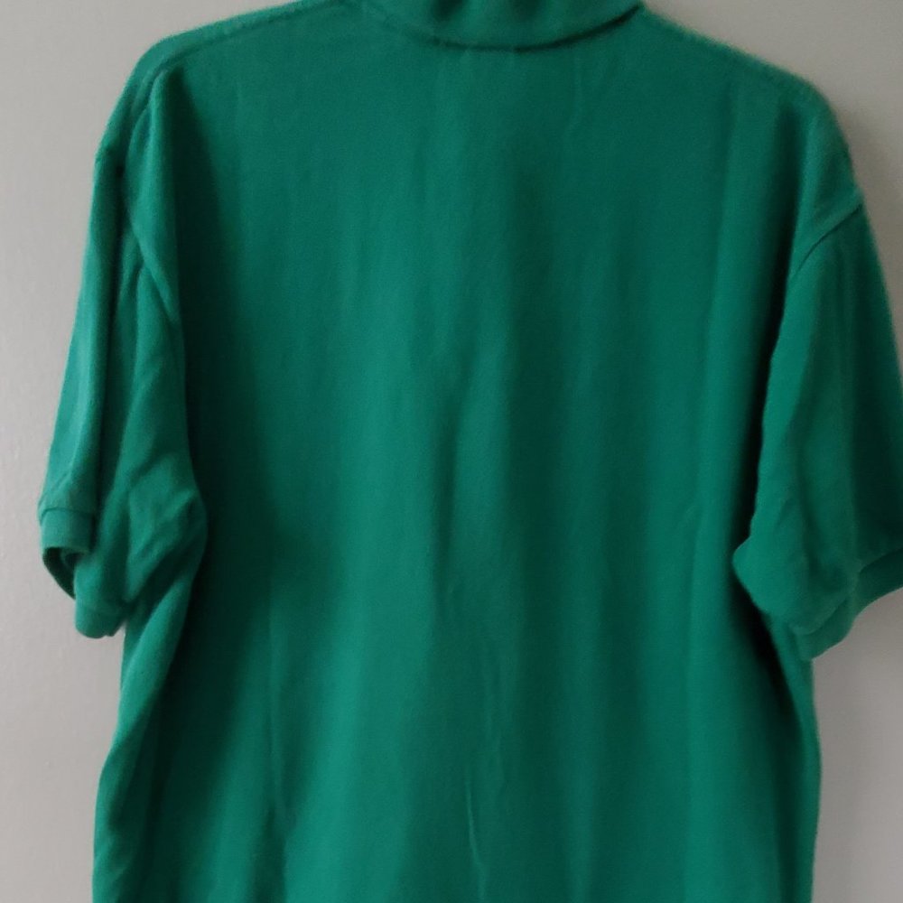 Polo Ralph Lauren Green Polo Navy Logo - Picture 5 of 5